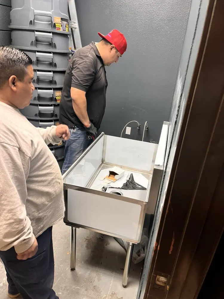 Commercial plumbing and sink installation in Konnoak